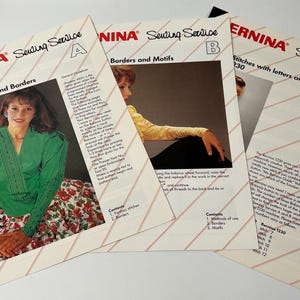 Vintage Bernina Sewing Service Leaflets