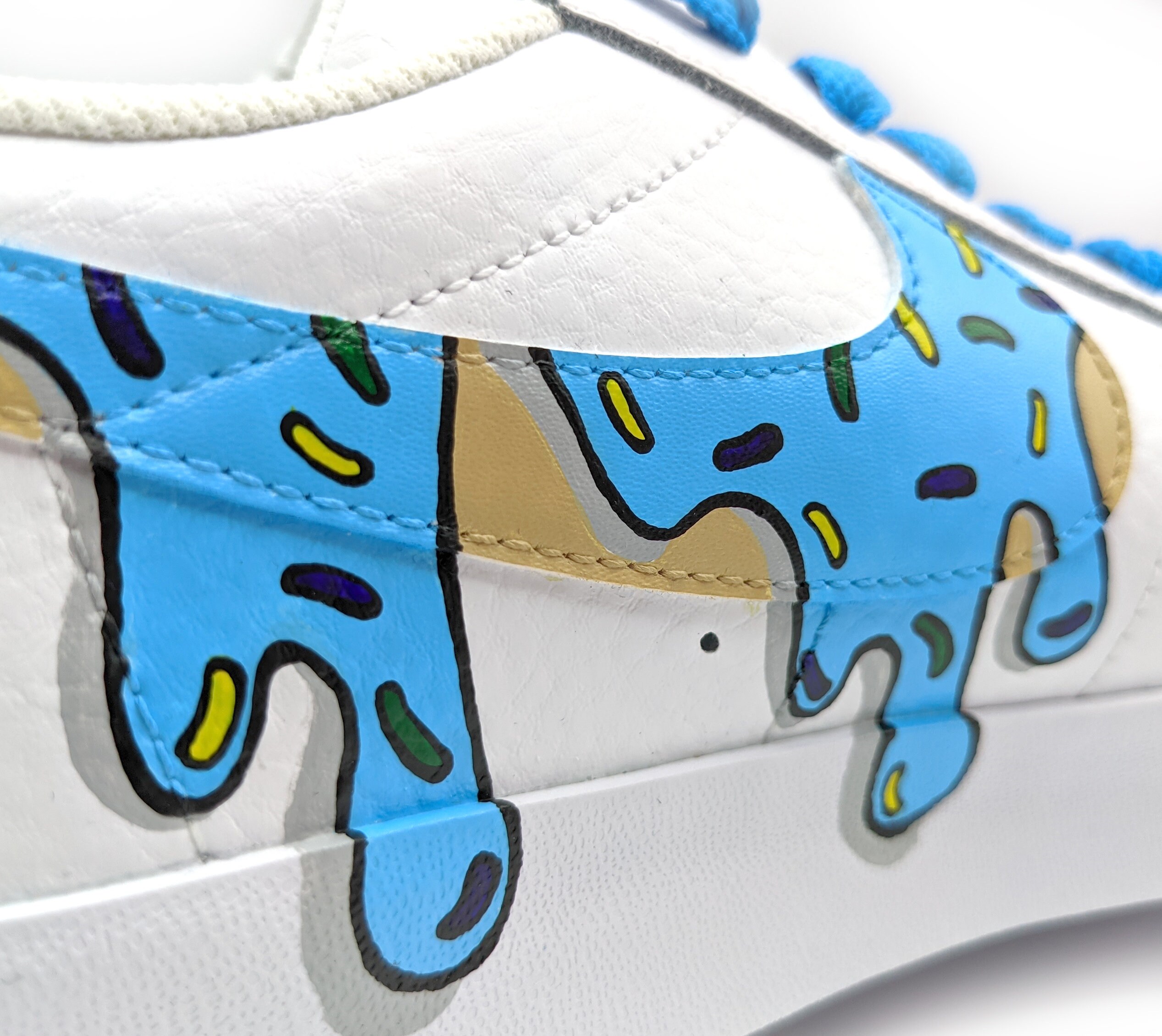 Custom Nike Blazers Pink and Blue Donut Etsy UK