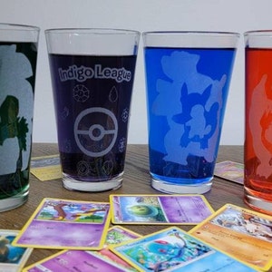 Pokemon Group Shot Pokeball Boxed 16oz Pint Glass 