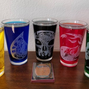 Verres à pinte MTG Magic the Gathering | Verrerie gravée au laser sur mesure/personnalisée