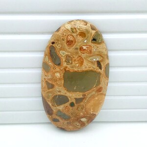 Natürliche Leopard Haut Jaspis Cabochon Top Qualität Jaspis Edelstein 39X21X5 MM 41 Karat.