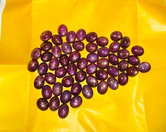AAA Quality Star Ruby Cabochon, 6 Rays Gemstone (6X4 MM - 12X10 MM)