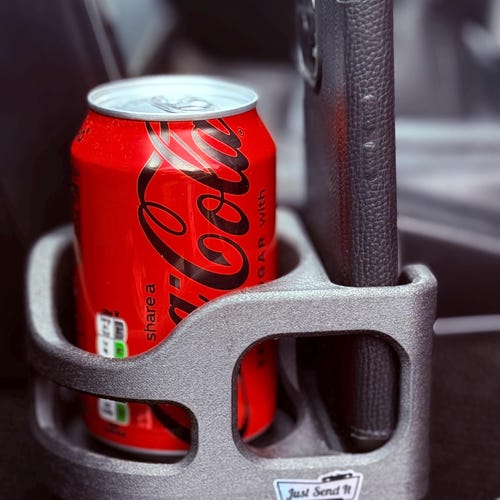 Center Console Cup Holder For Mazda Miata NA (1990-1997) – Dual Drink Holders, Black, Easy Install