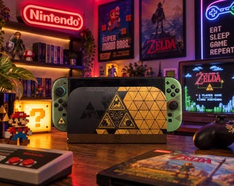 Zelda: Ocarina of Time Inspired Switch 2 Face Plate plus free joycon stickers