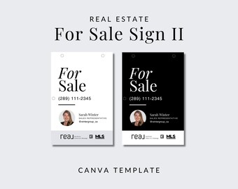 Schild Verkauf II, Canva Template