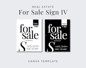 Verkauf Schild, minimalistische Canva Vorlage (28x36)