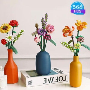 Building Block Flower Bouquet Flowers Gift Decoration