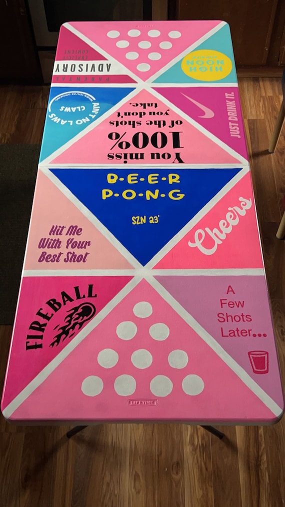 Custom Beer Pong Table Etsy