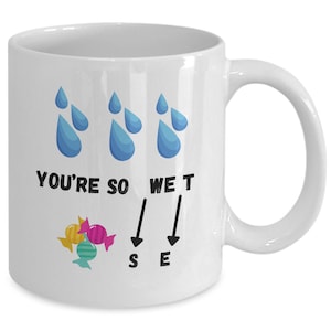 You&#39;re so wet sweet coffee mug gift
