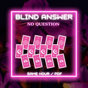 Blinde Tarot Legung | Ohne Frage | Tarotkarten - Psychic Reading | Gleiche Stunde