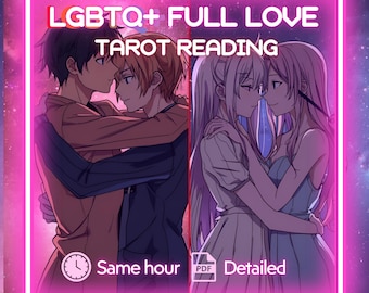 Same Hour Gay & Lesbian Tarot Reading | Full Love - Relationship Insight (PDF 1–12h)