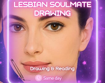 Lesbian Soulmate Sketch — Female Connection Energy Reading