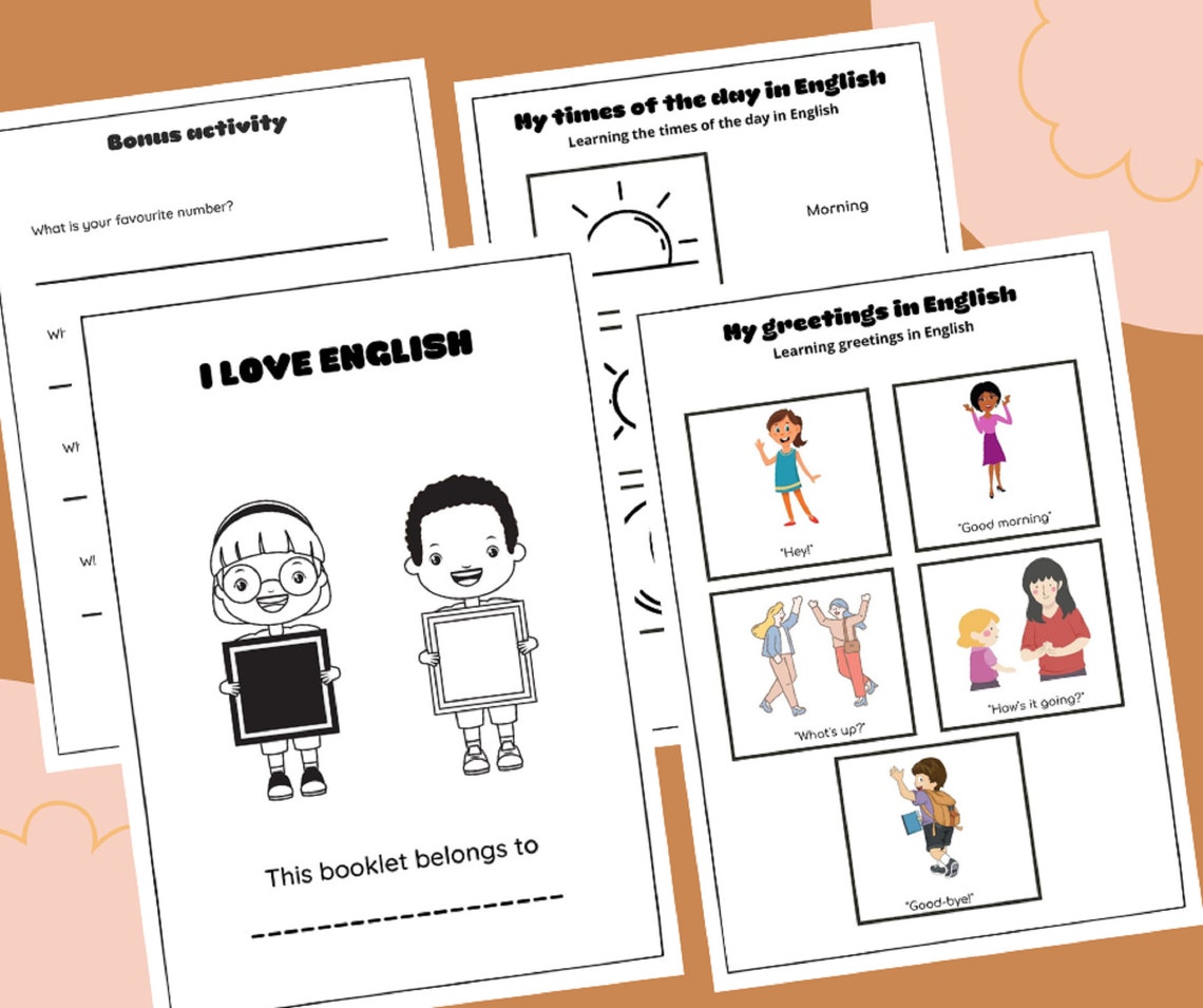 Foundation Phase English Language Workbook Kid Printable Etsy
