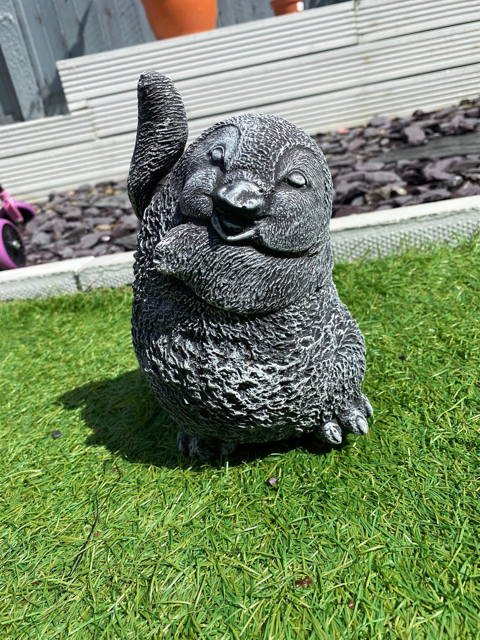 Penny Penguin Handmade Garden Ornament Concrete Stone Etsy