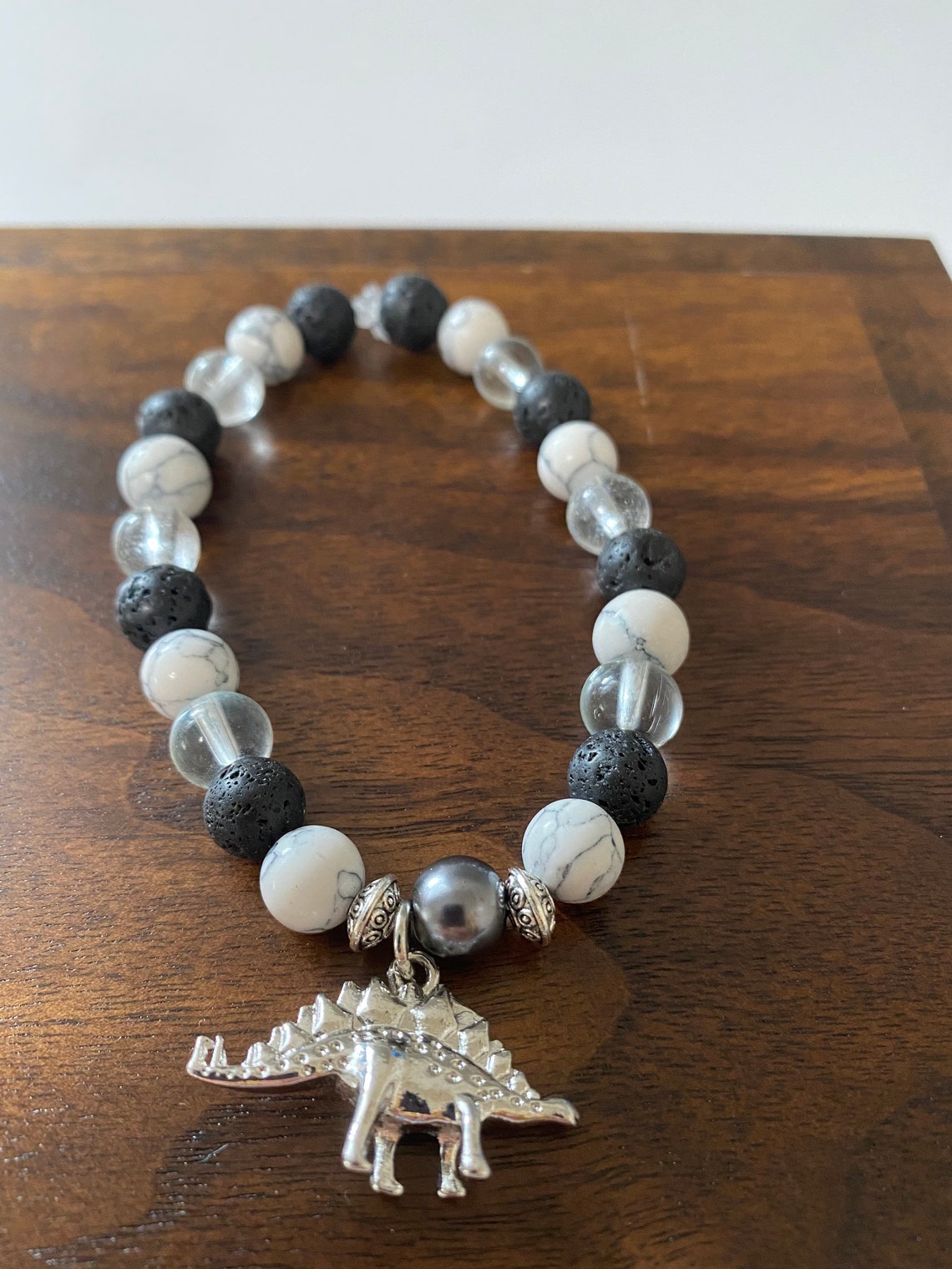 Dinosaur Beaded bracelet Etsy