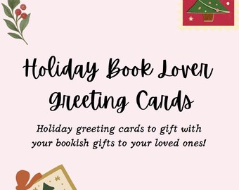 Holiday Book Lover Greeting Cards