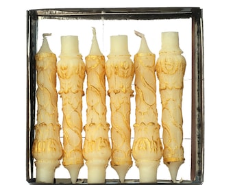 White Gold Spiral Candle: Baroque Dinner Table Decor