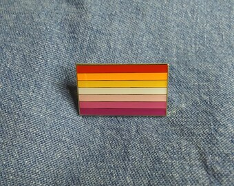 Lesbian Pride Enamel Pin | Etsy
