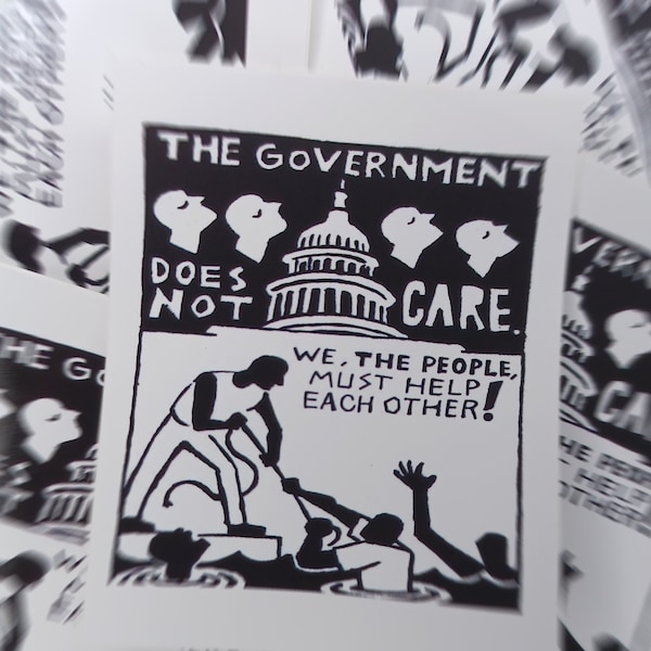 The Government Does Not Care... | Sticker 5 Pack