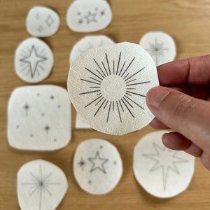 Stern Stickerei Patches: Wasserlösliche Stitch & Stick Patches