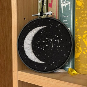 Constellation Embroidery Hoop: Rude Funny Swear Word Gift