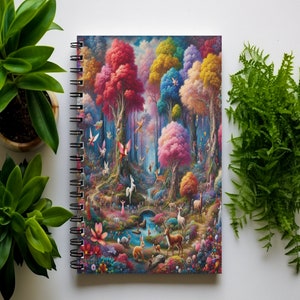 Spiral Notebook Ruled Paper Cute Animal Designs Durable Cover Perfect for School & Office