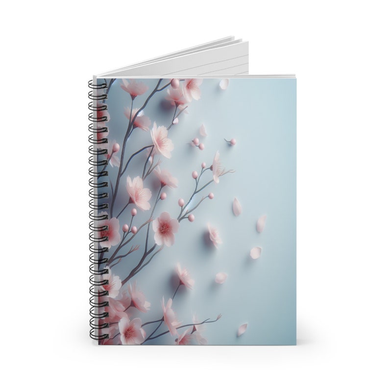 Cherry Blossom Serenity Spiral Notebook - Ruled Pages, Eco-friendly ...