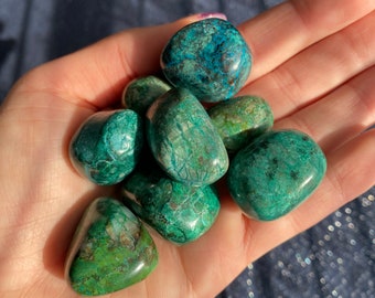Chrysocolla Flat Tumble Faceted appx 24x8mm Exceptional 16 inch full strand.One of a kind #242 Self creative pattern on it naturally