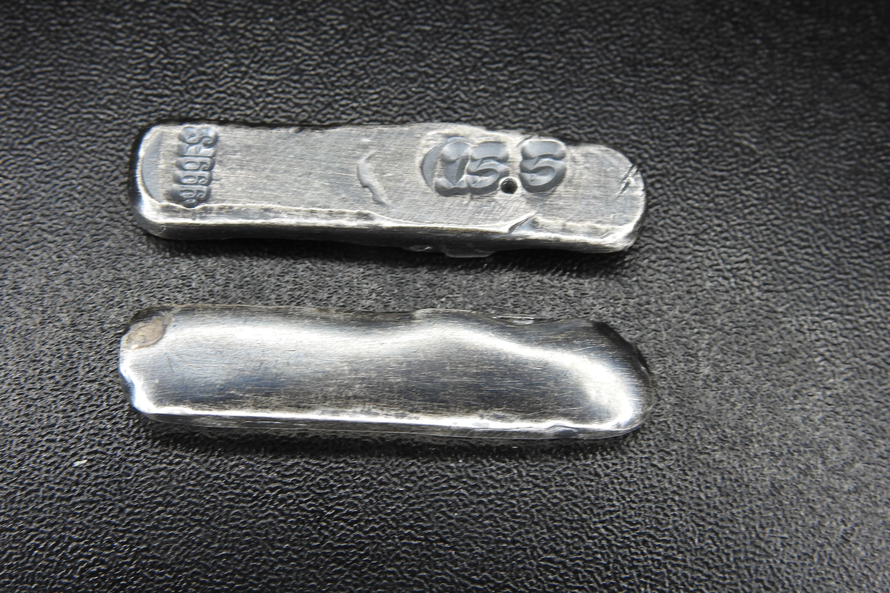 Two 1/2oz Antique Silver Bars 1oz Total Etsy