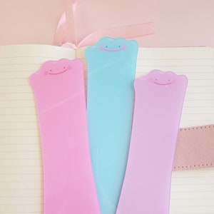 Glitter Blob Acrylic Bookmark - Book accessories, Booktok, Bookmark, Game Bookmark, Gamer Gift, Kawaii, Pastel, Stationary, Desk accessory