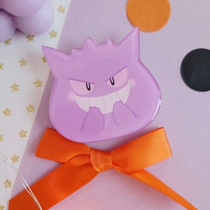 Spooky Ghost Glitter Acrylic Topper - Phone accessories, Video game , Anime, Gamer gift, Lavender town, Ghost type, Kawaii accessories