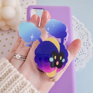 Celestial friend acrylic topper for phone, Phone accessories, Kawaii pastel, Galaxy theme, Gamer gift, Kawaii accessories, Galaxy,