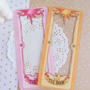 Marcapáginas acrílico de tarjeta de chica mágica - Accesorios para libros, Booktok, Marcapáginas, Marcapáginas de juego, Regalo para gamers, Kawaii, Pastel, Papelería,