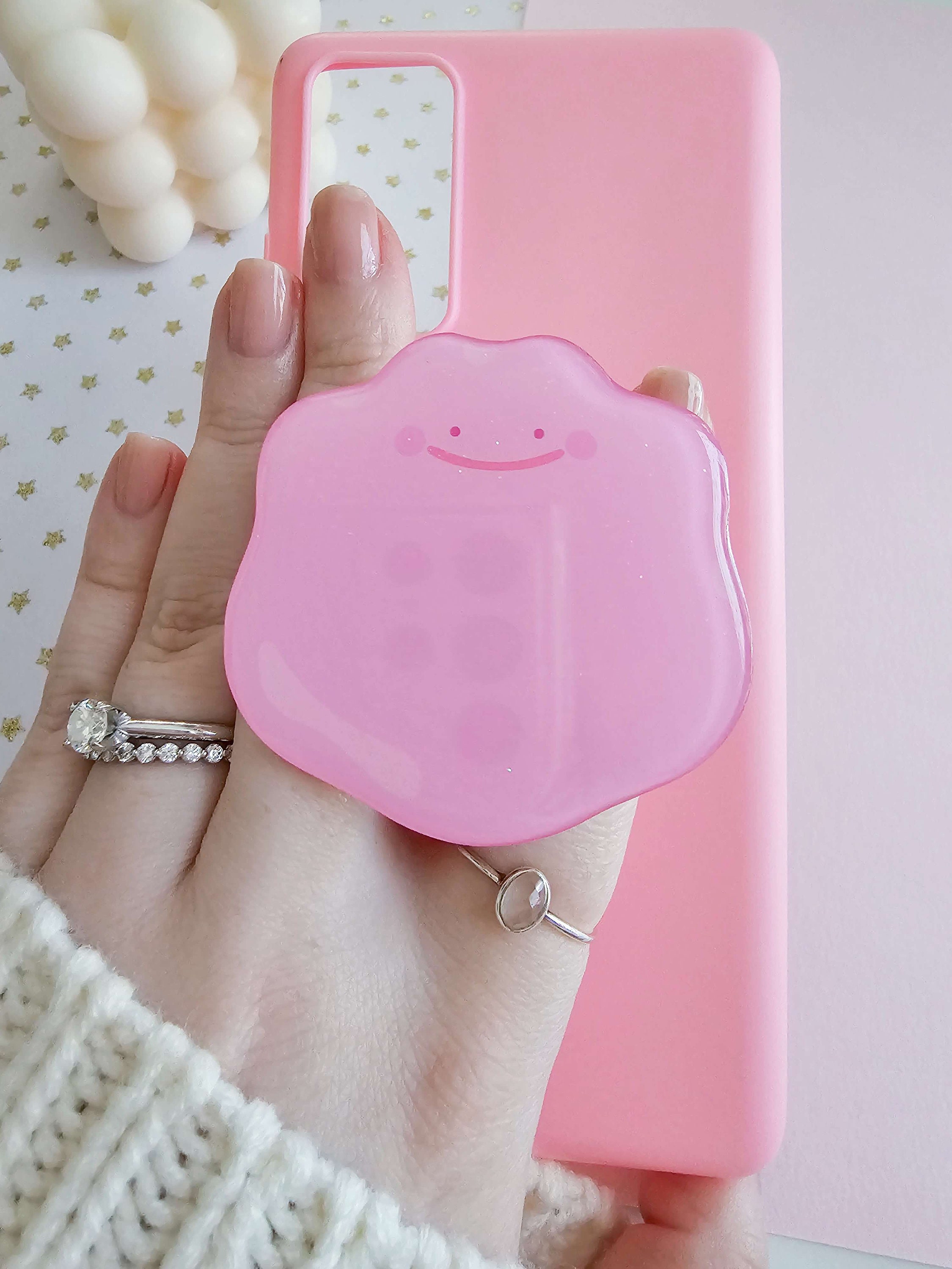 Ditto Acrylic Topper Phone Accessory, Gamer gift, Kawaii, Pastel, Phone  charm, Tablet accessory, Phone stand, Pink, Blue, Purple