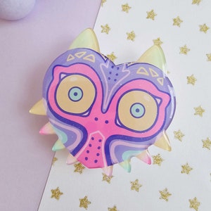 Haunted Mask Acrylic Topper Phone accessories, Gaming gift, Gamer accessories, Pastel Kawaii, Pastel Gamer image 3