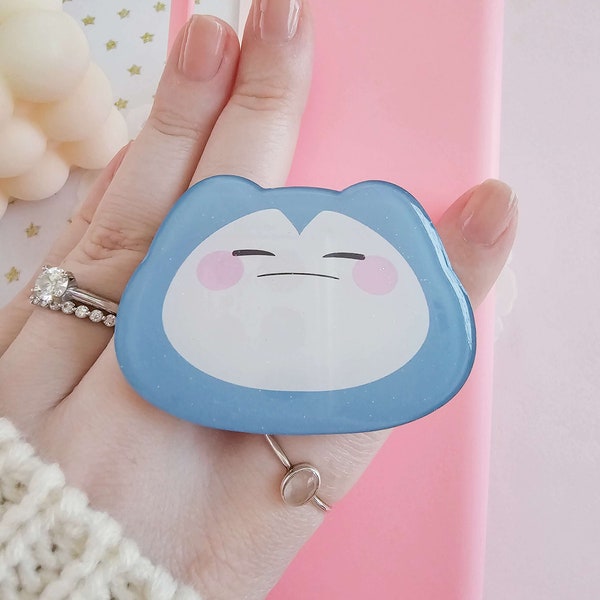 Sleepy friend acrylic topper for phone, Phone accessories, Kawaii pastel, Gamer gift, Kawaii accessories
