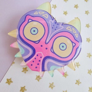 Haunted Mask Acrylic Topper Phone accessories, Gaming gift, Gamer accessories, Pastel Kawaii, Pastel Gamer image 4