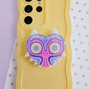 Haunted Mask Acrylic Topper Phone accessories, Gaming gift, Gamer accessories, Pastel Kawaii, Pastel Gamer image 1