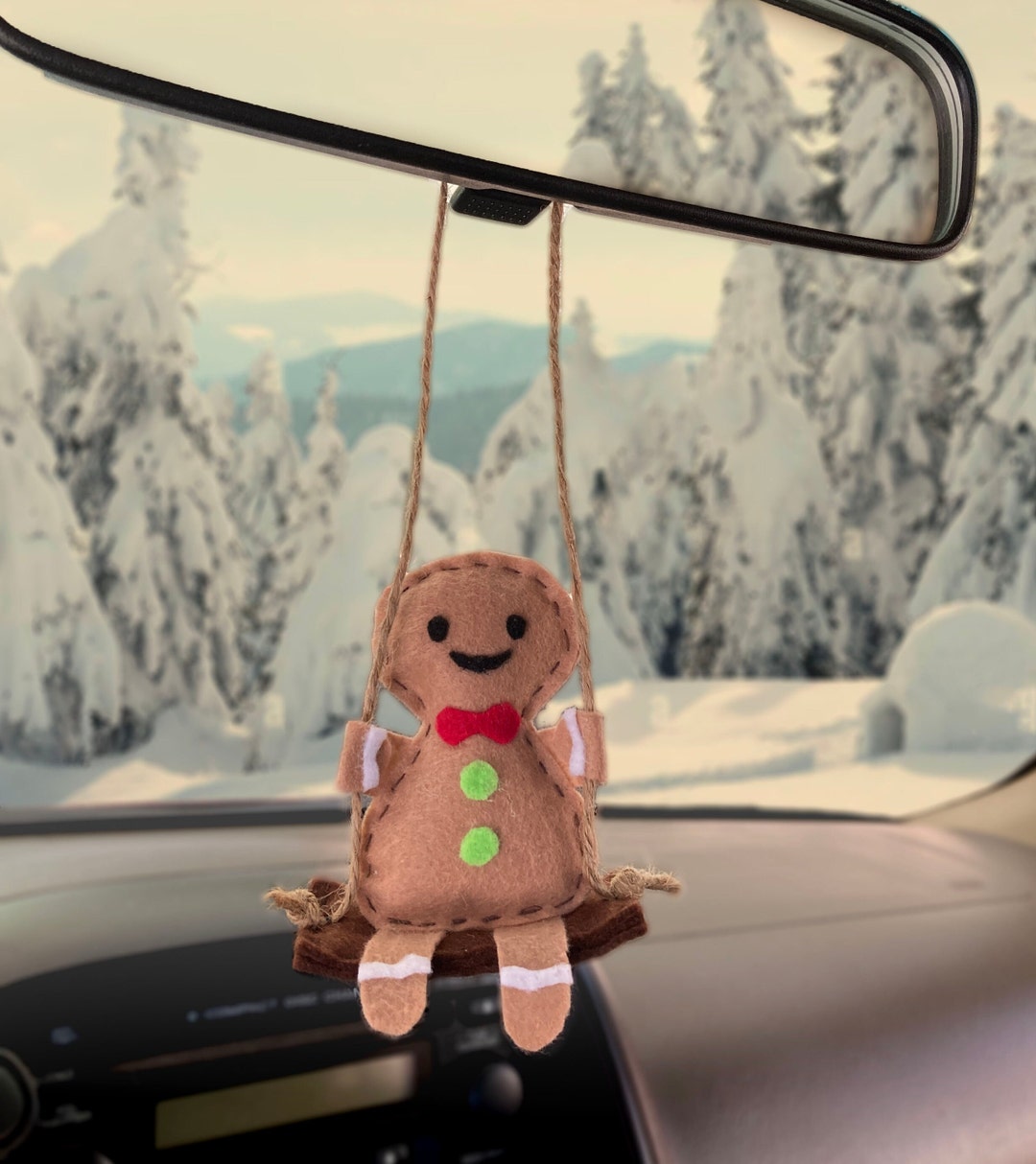Hanging Gingerbread Man Car Accessory Hanging Car Accessory Etsy