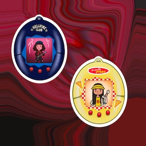 Tamagotchi sticker | Eddie Sticker | Argyle Sticker | Glossy Laminated Waterproof Weatherproof