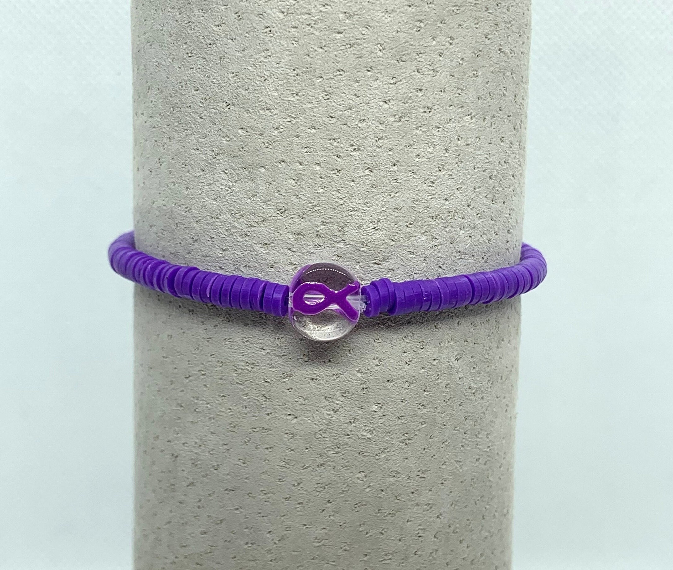 Alzheimers Awareness Purple Ribbon Rope Bracelets Wholesale  Fundraising  For A Cause