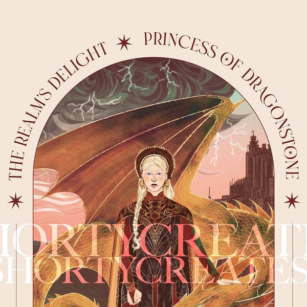 FANART Prinzessin Rhaenyra Targaryen von Drachenstein - DIN A4 Druck