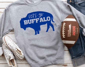 Let's Go Buffalo Unisex Sweatshirt | buffalo crewneck, unisex bills sweatshirt, buffalo football shirt, gameday sweatshirt, buffalo ny shirt