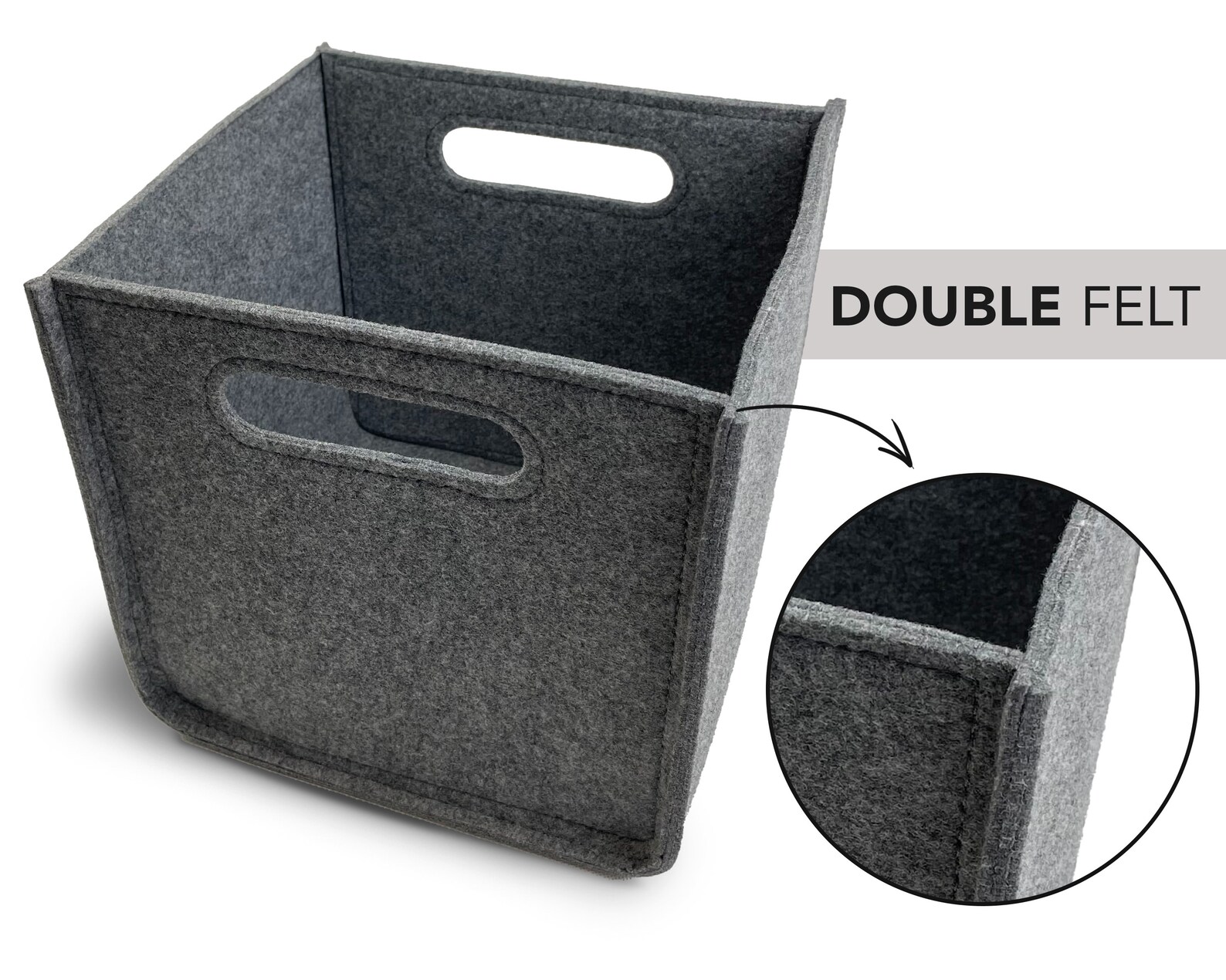 Dark Gray Felt Storage Basket for Shelves for Ikea Shelves Etsy