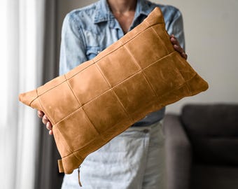 Lumbar Pillow Cover for bed, lumbar pillows case for couch,  Long Lumbar Pillow Cover, Custom Size, Farmhouse Throw Pillow Cover