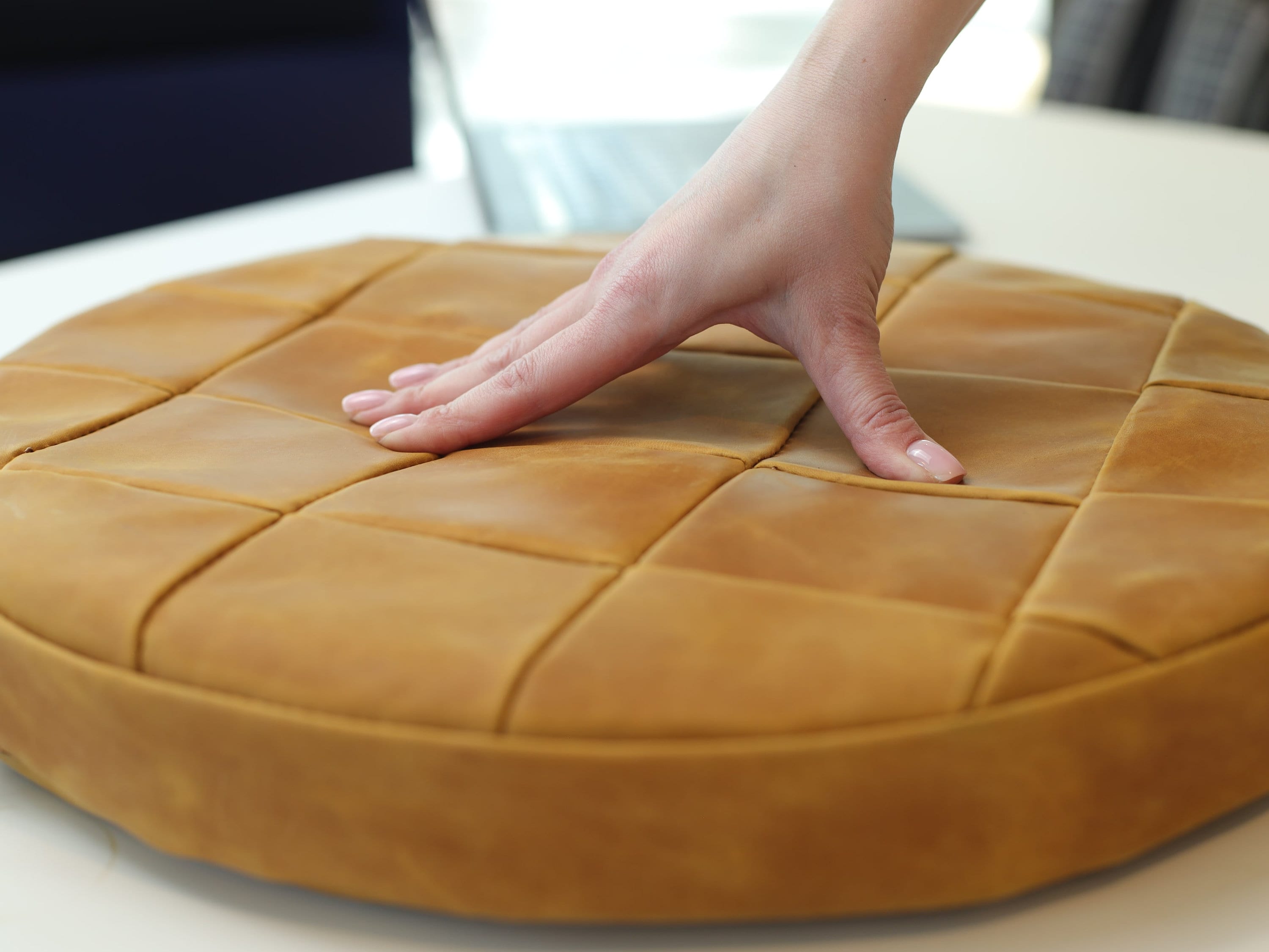 Leather Seat Cushion - 13 Round — counter-space