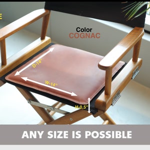 Leather chair pad, seat cushion dinning stool, square pillow seat, dining chair cushions, 12 14 16 18 square seat pad for stool image 5