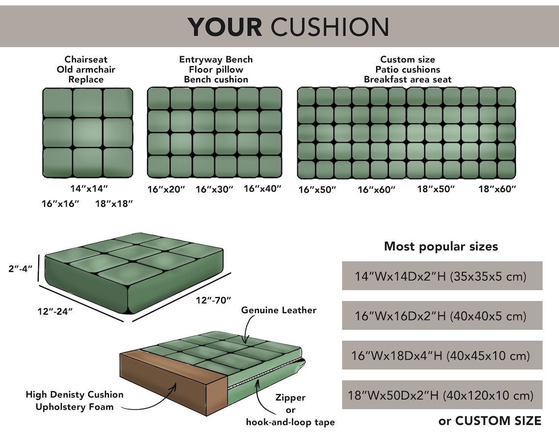 Large Floor Pillow Small Floor Cushion Leather Floor Pillow Etsy