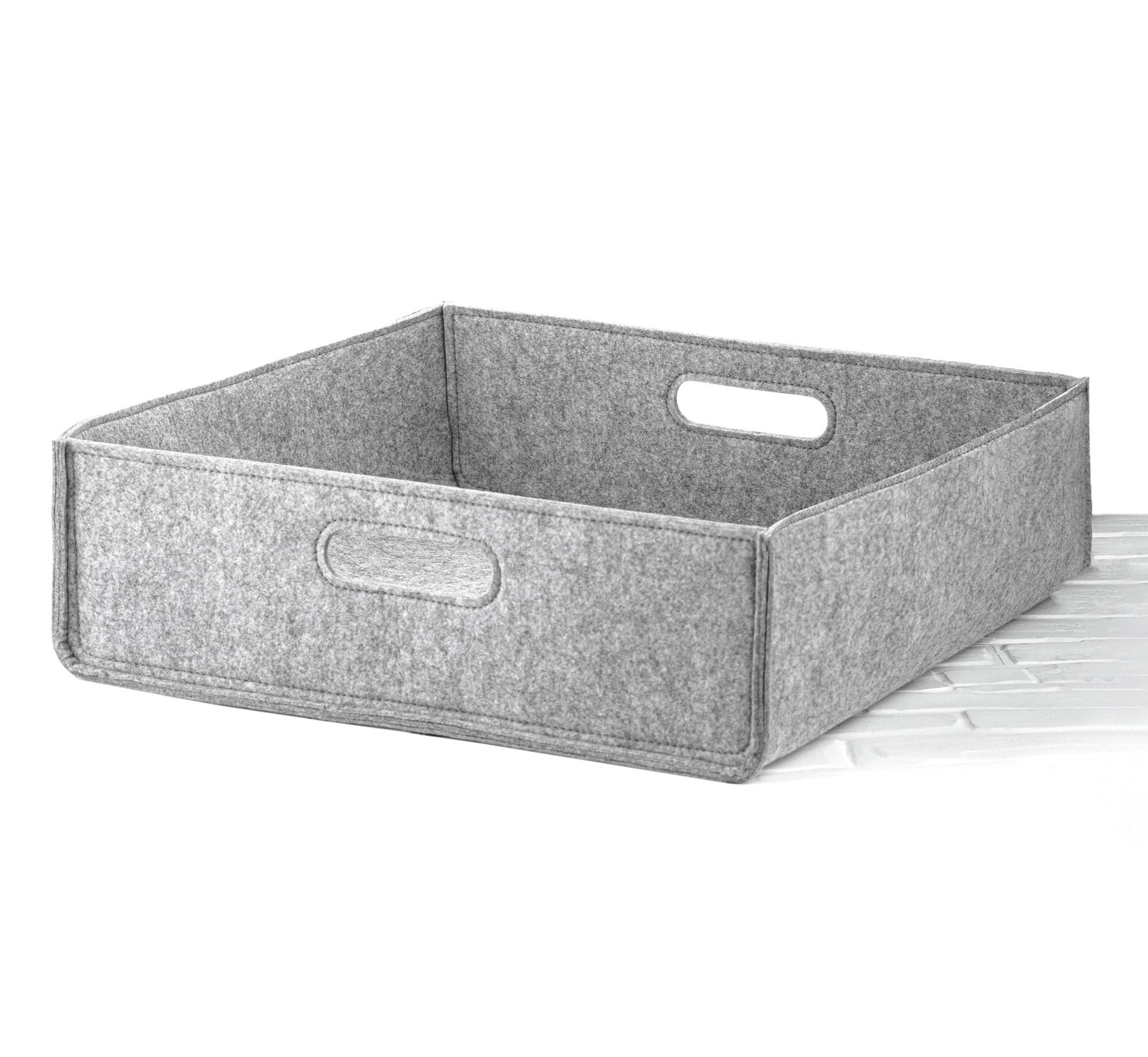 Dark Gray Felt Storage Basket for Shelves for Ikea Shelves Etsy