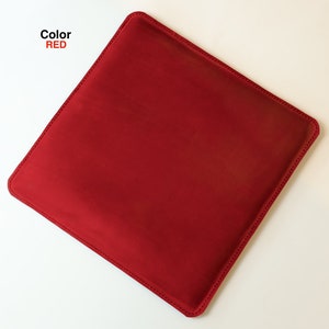 Leather chair pad, seat cushion dinning stool, square pillow seat, dining chair cushions, 12 14 16 18 square seat pad for stool image 9